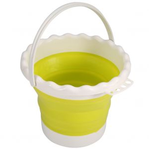 Seau a eau pliable multifonction en silicone pour le lavage et le rangement des pinceaux - Neuf