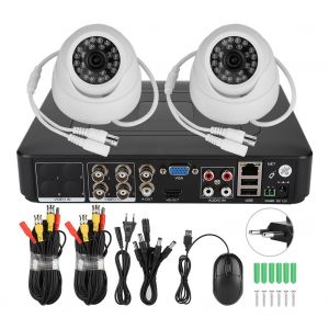 Kit de camera de surveillance video coaxiale AHD 1080p 2 canaux HD 200 W pixels (prise UE) - Neuf