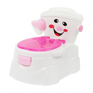 Toilettes Antiderapantes Pour Bebes Et Enfants, Simulation De Dessin Anime, Pot D'apprentissage Et Sieges Pour Enfants (Rose Rouge) - Neuf