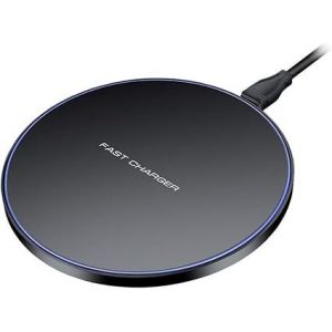 Chargeur Sans Fil Universel Qi 15 W, Compatible Avec Iphone 12/11/11 Pro/Xs/Xs Max/Xr/X/8/8 Plus, Samsung Galaxy S10/S9/S9+/S8/S8+/S6 ¿ Noir - Neuf
