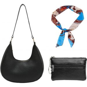 RFCBC-1 Sac Bandoulière Femme, 1 Bandoulière, 1 Petit Sac Suspendu, Sac À Main Femme, Sac Bandoulière Demi-Lune, Sac À Main - Neuf