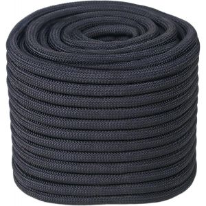 8mm Nylon Washing Line 5m Black Outdoor Equipment Tent Rope Nylon Rope Black 8mm/5m - Neuf