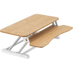 DESK-V000KO Convertisseur de bureau de 81,3 cm, série K, rehausseur assis-debout réglable en hauteur, poste de travail pour double moniteur et ordinateur portable avec plateau large pour clavier, - Neuf