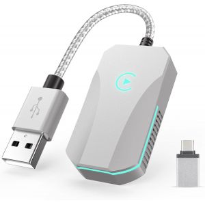 Adaptateur Carplay Sans Fil Pour Iphone 2025-Convertissez Le C&acirc;ble Filaire En Carplay Sans Fil,Plug&Play,Pas De Latence,Plus Stable,Compatible Avec Les Voitures Qui Utilisent Carplay Filaire - Neuf