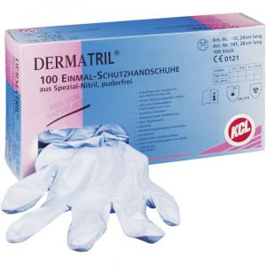 Gants &agrave; Us&eacute;ge Unique Taille: 9, L Kcl Dermatril 740-9 100 Pc(s) - Neuf