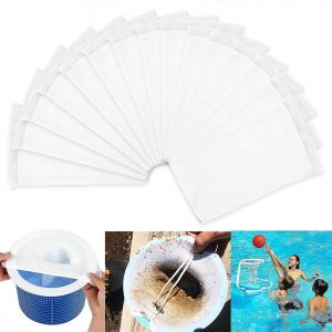 Chaussettes d'écumoire de piscine,15 pièces Chaussettes d'écumoire de piscine,Chaussettes d'écumoire de piscine,Filtres en tissu Piscine,Surface - Neuf