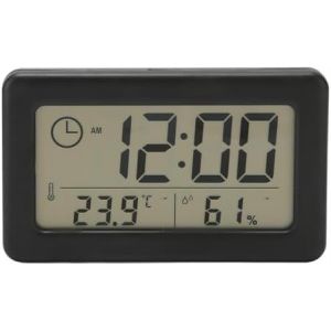 Horloge Numérique, Réveil À Grand Écran Avec Affichage De La Température Et De L'Humidité, Horloge Murale Numérique Ou Horloge De Bureau Fonctionnant À Piles Pour Chambre À Coucher - Neuf