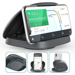 TIANYI-Porte Support Telephone Voiture,avec Base Rotative &agrave; 360&deg;,Visualisation Horizontale et Verticale,Tableau de Bord socles de T&eacute;l&eacute;phone Automobile iPhone Samsung Android Portable Smartphone - Neuf