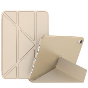Étui En Cuir Tpu Mat Double Face Pour Ipad Mini 2024 / Mini 6 Avec Support Et Fonction Veille/Réveil - Or - Neuf