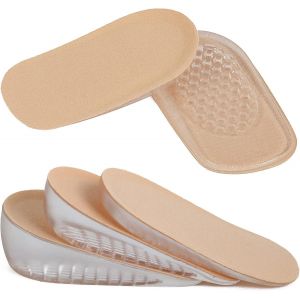 (Femme, 3,5 Cm) 1 Paire De Semelles Intérieures En Gel Pour Augmenter La Hauteur Du Talon, Rehausseur De Hauteur De Talon Invisible Pour Hommes Et Femmes, Absorption Des Chocs - Neuf