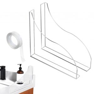 Protecteur D'angle De Baignoire En Acrylique Pour Enfants, Pare-&Eacute;claboussures Efficace Pour Bain Et Douche, Emp&ecirc;che Les &Eacute;claboussures D'eau, Facile &Agrave; Installer - Neuf