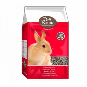 Granul&eacute;s Pour Lapins - Deli Nature - 4 Kg - Riche En Fibres - Haute Digestibilit&eacute; - 100% Granul&eacute;s - Luzerne 47% - Neuf