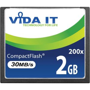 Carte M&eacute;moire Cf Compact Flash 2 Go Vitesse 200X Vitesse 30 Mo/S Ide 50 Broches Pour Appareil Photo Num&eacute;rique Canon Eos 10D 20D 20Da Eos 300D 30D 350D 400D 40D 50D 5D Mark Ii Eos 7D Eos D30 - Neuf