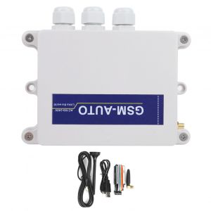 GSMAUTO4G 4G 3G GSM Double Relais Sans Fil Telecommande Controleur SMS avec 1 Entree d'Alarme AC100-240V (Frequence AU) - Neuf
