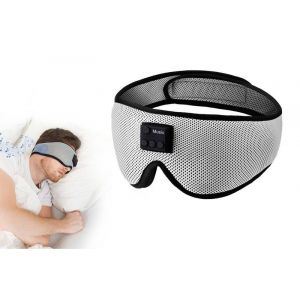 Masque de sommeil 3D Bluetooth avec écouteurs et bruit blanc - Neuf