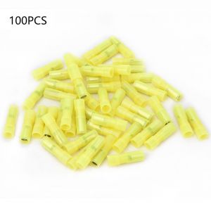 Connecteur femelle a balle, blanc, 12-10 AWG, 5,5 mm, 100 pieces - Neuf