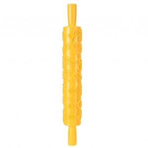 Hjlian Rouleau A Patisserie Pour Gaufrage De Gateaux Fondants, Rouleau A Patisserie Pour Pate A Biscuits, Outil De Decoration De Biscuits, Motif Floral - Neuf