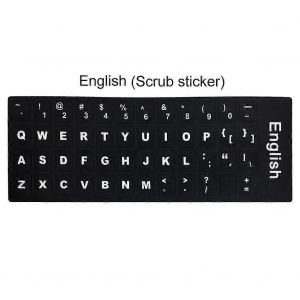 Russe Espagnol Anglais Fran&ccedil;ais Lettres PC Ordinateur portable Clavier Autocollants - Neuf