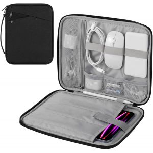 Housse de Protection 9-11 Pouces avec Poignée, Sac de Voyage Rembourré pour Nouvel iPad Air 11 Pouces M3 2025, iPad A16 11"", iPad Pro 11 M4, iPad 10/9/8/7, Tab S9/S8 11, Bleu Brumeux - Neuf