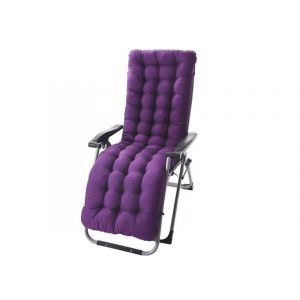 Coussin De Chaise Longue Violet 170 X 48 Cm, &Eacute;pais Et Rembourr&eacute;, Pour L'ext&eacute;rieur Et L'int&eacute;rieur - Neuf