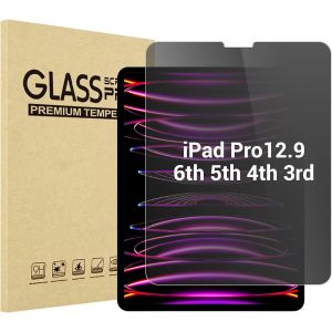 Verre Tremp&eacute; Pour Ipad Pro 12.9 En 2022,2021,2020,2018,Anti Espion Films Protections D'&eacute;cran Screen Protecteur,Anti Rayures 0.33mm &Eacute;paisseur Duret&eacute;9h - Neuf