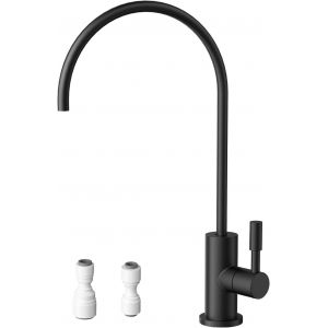 Robinet Cuisine Pour L'eau Potable, Robinet Pour L'osmose Inverse Ou Le Système De Filtrage D'eau, Robinet D'Évier De Cuisine En Acier Inoxydable, Sans Plomb, Pivotant À 360°, Argent Brossé - Neuf