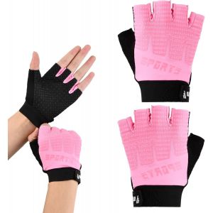 Subzonal-Gants Cyclisme Demi-Doigts Pour Enfant 6-10 Ans Gants De Protection Sportifs Pour Enfants Gants Moto Enfant Sans Doigts Mitaines De Cyclisme Antid&eacute;rapantes, Pour V&eacute;lo Escalade Scooter Randon - Neuf