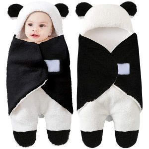 Gigoteuse D'emmaillotage &Agrave; Capuche Cozy Bear Pour Nouveau-N&eacute;s - Couverture Douce, Ajustable Et Multifonctionnelle Pour B&eacute;b&eacute;s De 0 &Agrave; 6 Mois - Neuf