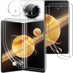 GJFTY-Film de protection pour Honor Magic V3, Protecteur d'&eacute;cran int&eacute;rieur et ext&eacute;rieur + Cam&eacute;ra Protection en verre tremp&eacute;, Film hydrogel, Reconnaissance d'empreintes digitales, Anti-rayures - Neuf