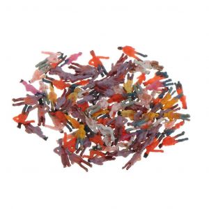 100pcs Painted People Figures Miniatures For Train Railway Layout 1:300 - Neuf