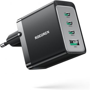 Chargeur Rapide Usb C 65w,Gan5 Tech,Pd 3.0 67w Chargeur Usb C Compatible Avec Macbook Pro,Samsung Galaxy S24/S24+/S24 Ultra//S23/S22,Iphone15/15 Pro Max/14/13/12,Huawei,Steam Deck - Neuf