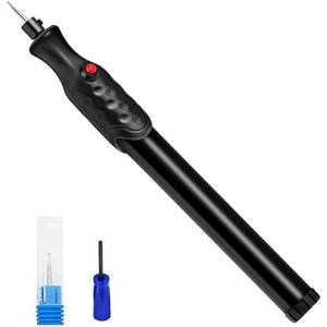 Gravure Tailler Outil, Portable Gravure Pen, Mini sans Fil Graveur Stylo Outils de Sculpture avec Pointe de Diamant de Bijoux en Métal de Pierres de Verre en Plastique en Bois - Neuf