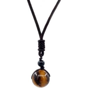 Pendentif Oeil De Tigre Collier De Pendentif Pierres Pr&eacute;cieuses Cadeau Pour Les Hommes Et Les Femmes Collier - Neuf