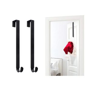 Crochet de porte r&eacute;glable pour couronnes de No&euml;l - Lot de 2 - Neuf