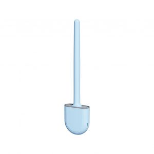HJLIAN Brosse de toilette murale portable en polypropylene et TPR, avec poignee amovible, accessoire de salle de bain, bleu, type de drainage - Neuf