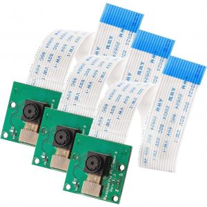 3x Camera with 15cm Flexible Cable Compatible with Raspberry Pi including E-Book! - Neuf