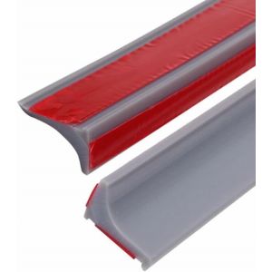 2m Bande D'&eacute;tanch&eacute;it&eacute; Silicone Seuil De Douche Barri&egrave;re D'eau Barriere De Douche Barrage D'eau Pour Bordure De Bain Comptoir Evier,Gris (Deux C&ocirc;t&eacute;s Adh&eacute;sifs) - Neuf