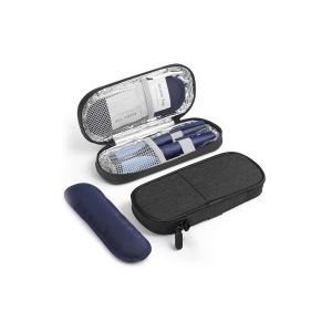 Sac Isotherme Pour Insuline Diab&eacute;tique Avec Poche Pour Embouts De Stylo - Noir - Neuf