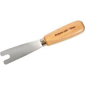 TRAHOO-- Lame à écrou droite de 10 mm pour ouverture de porte claquée en soulevant la plaque-béquille de porte - Conçu pour le serrurier professionnel - Fabriquée en Allemagne - Neuf