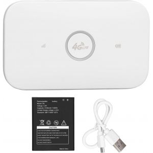 Routeur Point Accès Mobile 4G LTE | Modem Routeur WiFi Poche Portable 300 Mbps | Prise 10 Utilisateurs avec Emplacement pour Carte Sim pour Voyages Affaires Réseau sans Fil - Neuf