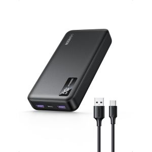 Hui-Batterie Externe 20000mah 22.5w Power Bank Usb C Portable Pd 20w Input Output Charge Rapide 3 Ports Écran Led Compatible Avec Iphone 16 Plus Pro Max 15 14 Galaxy S25 Ultra S24 S23 - Neuf