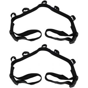 Lbgwp60-Lotde 2 Sangles De Fixation Pour Canne À Pêche De Voiture - Support Pour Canne À Pêche - Pour Suv, Camion, Van (Noir) - Neuf