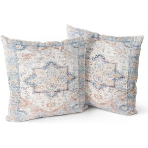 ERYI-Lot De 2 Housses De Coussin Boho, Motif Antique Et Vintage De Coquillages, Motif Double Face - 50X50 Cm Housses De Coussin Moelleuses Pour Canapé De Jardin, Canapé, Lit - Neuf