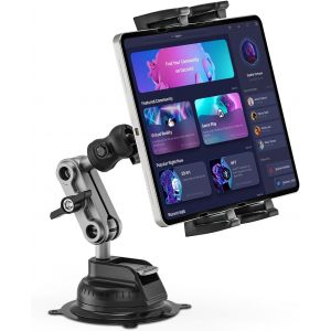Jubor Support Tablette Voiture, Support Ipad De Bord Rotation À 360 Degrés Réglable, Support Mural Tablette Pour Ipad Air Mini, Iphone, 4.7-12.9"" Tablettes Et Téléphones Pour Mural, Voiture, Cuisine - Neuf