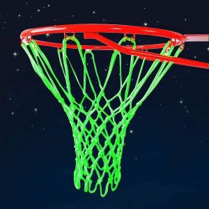 Filet De Basket-Ball Phosphorescent Demlor - Illuminez Vos Cerceaux Nocturnes Avec Du Nylon Durable Pour Un Plaisir Ultime ! - Neuf