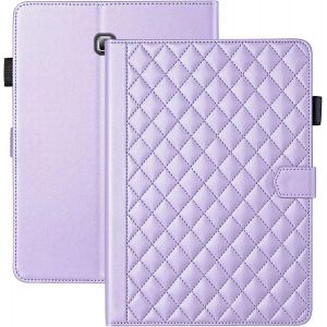 KAL-Coque Pour Samsung Galaxy Tab A 10.1 Pouces 2016 Sm-T580/T585/T587 Business Cuir Pu Tablet &Eacute;tui Pour Galaxy Tab A6 Avec Fente Pour Carte Fonction Stand Violet - Neuf