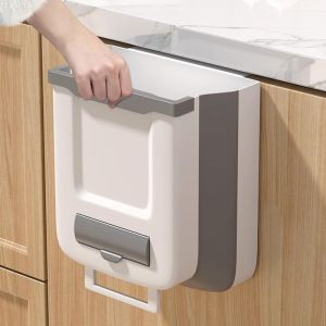 Poubelle De Cuisine Pliable, 10 L, Poubelle Suspendue, Poubelle De Salle De Bain, Poubelle De Cuisine, Porte D'armoire, Camping, Bureau Et Chambre &Agrave; Coucher - Neuf