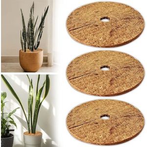 KALANKA-3 Pièces 20cm Tapis de Coco, Tapis de Coco Protection, Tapis Coco Plantes, Disque de Paillage, pour Plantes en Pot, Protéger Les Racines des Plantes en Pot du Gel - Neuf
