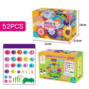 Ensemble de jeu STEM Building Block Flower Garden Plugging pour l'apprentissage pr&eacute;coce des enfants - Neuf