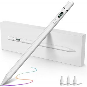 Pencil 1ere Generation pour iPad, Stylet pour iPad (2018-2024) avec Chargeur USB C, Palm Rejection & Tilt Sensitivity, Pencil pour iPad 6-10 Gen, iPad Pro 11&iquest; /12.9&iquest;, iPad Air 3/4/5, iPad Mini 5/6 - Neuf
